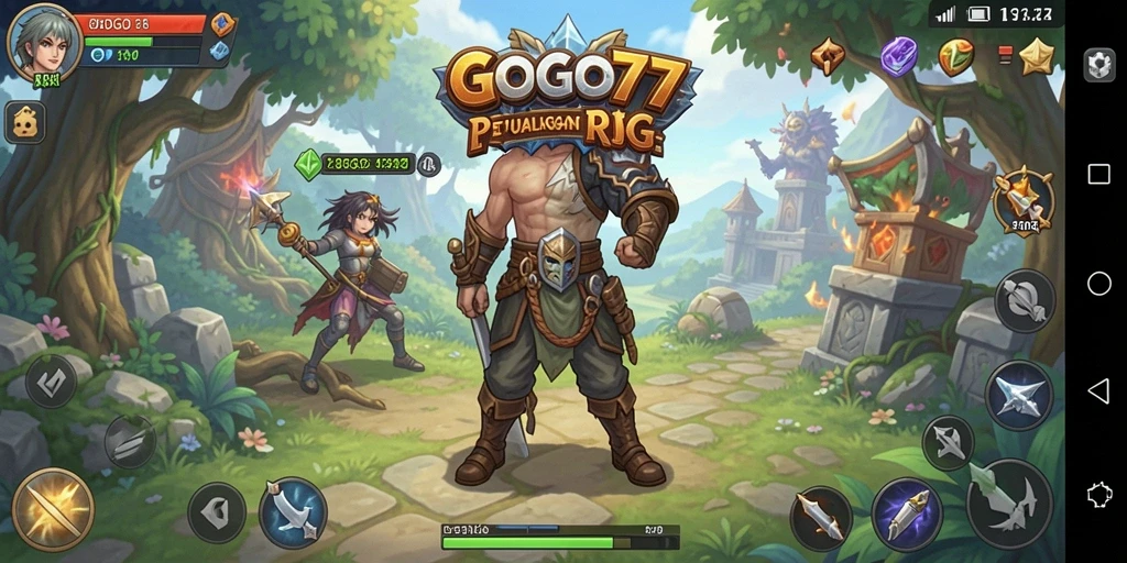 Tampilan gameplay GOGO77 yang memukau dengan aksi RPG yang intens.