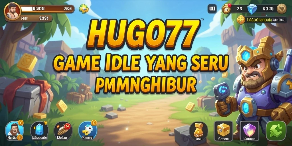 Screenshot gameplay HUGO77 menampilkan fitur Idle yang menarik.
