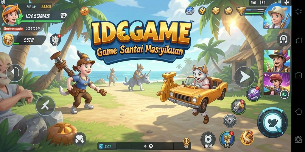 Screenshot IDAGAME menunjukkan aksi gameplay yang seru dan menghibur.