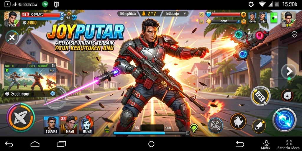 Screenshot JOYPUTAR menampilkan tampilan fitur utilitas yang menarik.