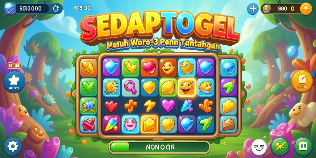 Gameplay seru dan penuh warna dalam SEDAPTOGEL.