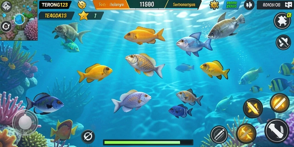 Screenshot gameplay Tembak Ikan yang seru dan menantang.